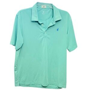 Johnnie-O Golf Polo Hangin’ Out Turquoise Short Sleeve Men’s Junior Shirt Sz 16